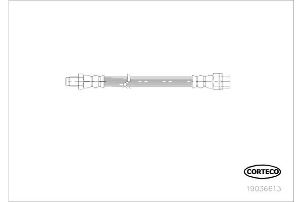 Corteco Ελαστικός Σωλήνας Φρένων - 19036613