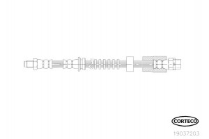 Corteco Ελαστικός Σωλήνας Φρένων - 19037203