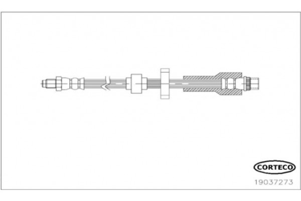 Corteco Ελαστικός Σωλήνας Φρένων - 19037273