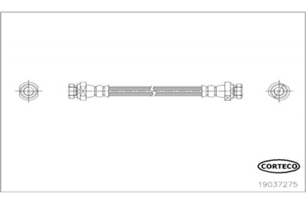 Corteco Ελαστικός Σωλήνας Φρένων - 19037275