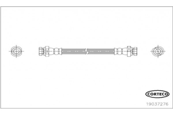 Corteco Ελαστικός Σωλήνας Φρένων - 19037276