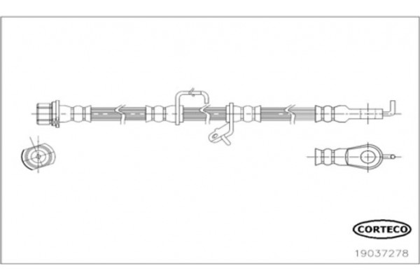 Corteco Ελαστικός Σωλήνας Φρένων - 19037278