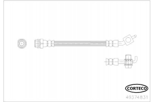 Corteco Ελαστικός Σωλήνας Φρένων - 49374831