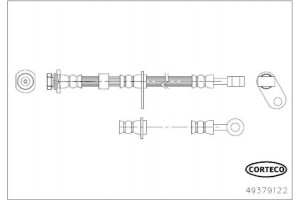 Corteco Ελαστικός Σωλήνας Φρένων - 49379122