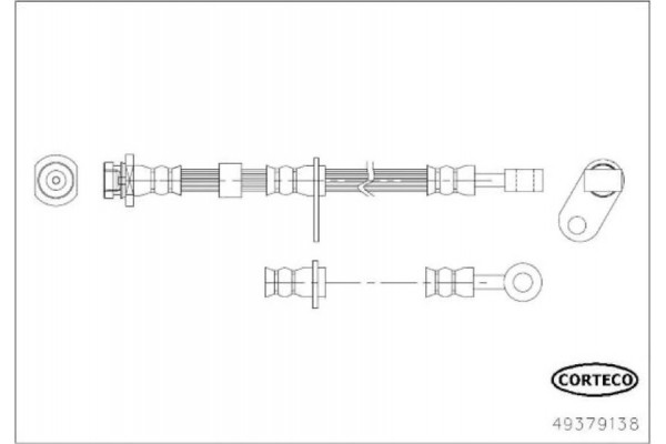 Corteco Ελαστικός Σωλήνας Φρένων - 49379138
