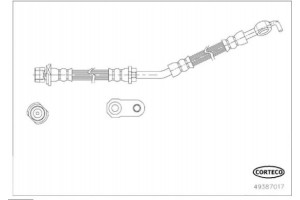Corteco Ελαστικός Σωλήνας Φρένων - 49387017