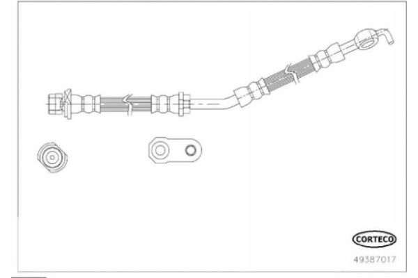 Corteco Ελαστικός Σωλήνας Φρένων - 49387017