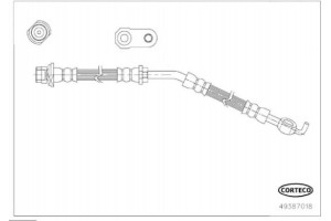 Corteco Ελαστικός Σωλήνας Φρένων - 49387018