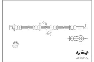 Corteco Ελαστικός Σωλήνας Φρένων - 49401574