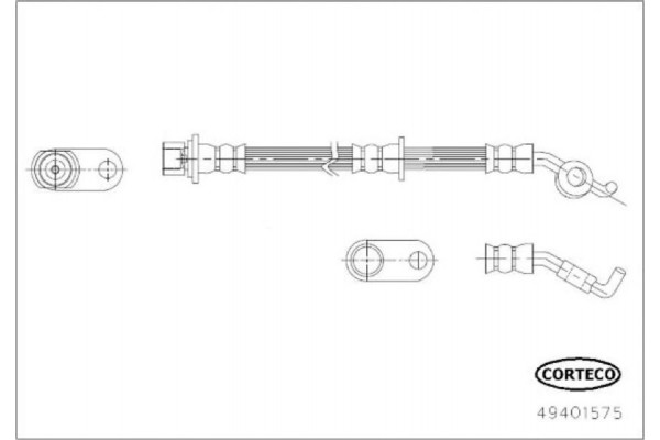 Corteco Ελαστικός Σωλήνας Φρένων - 49401575
