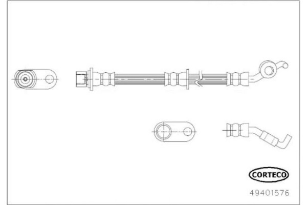 Corteco Ελαστικός Σωλήνας Φρένων - 49401576