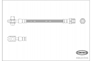 Corteco Ελαστικός Σωλήνας Φρένων - 49420346