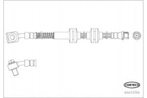 Corteco Ελαστικός Σωλήνας Φρένων - 49433358
