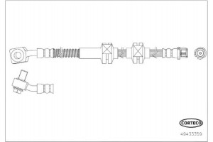 Corteco Ελαστικός Σωλήνας Φρένων - 49433359