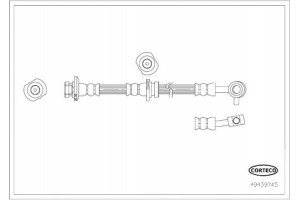 Corteco Ελαστικός Σωλήνας Φρένων - 49439745