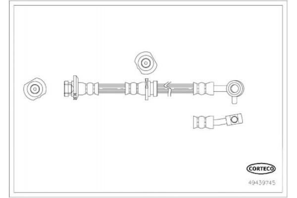 Corteco Ελαστικός Σωλήνας Φρένων - 49439745