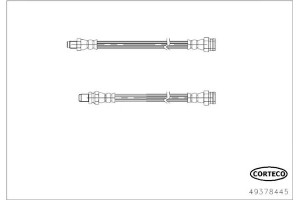 Corteco Ελαστικός Σωλήνας Φρένων - 49378445