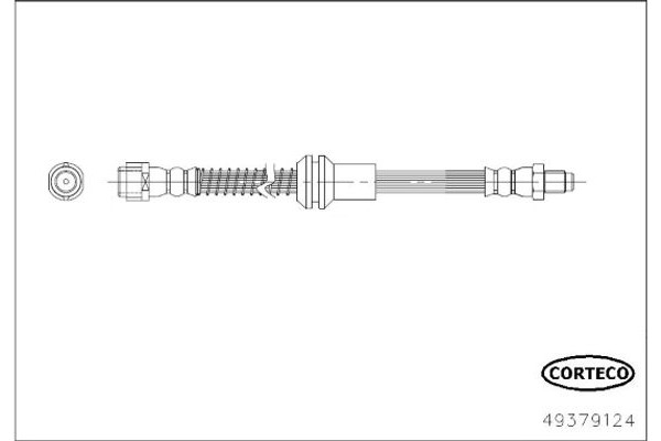 Corteco Ελαστικός Σωλήνας Φρένων - 49379124