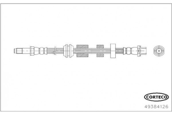 Corteco Ελαστικός Σωλήνας Φρένων - 49384126