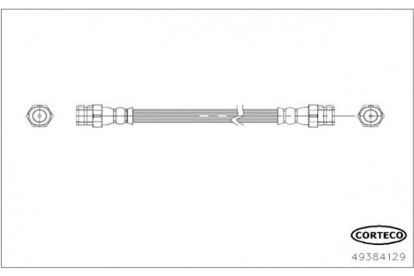 Corteco Ελαστικός Σωλήνας Φρένων - 49384129