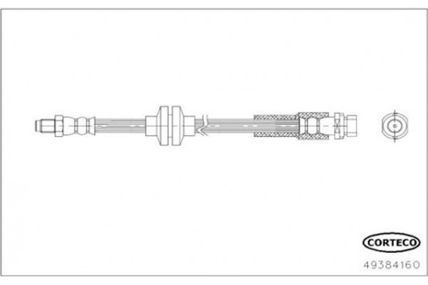 Corteco Ελαστικός Σωλήνας Φρένων - 49384160