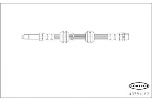 Corteco Ελαστικός Σωλήνας Φρένων - 49384162
