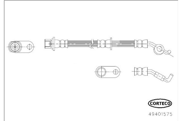 Corteco Ελαστικός Σωλήνας Φρένων - 49401575