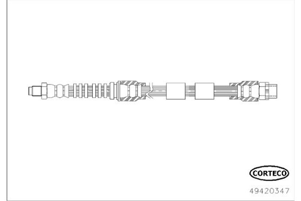 Corteco Ελαστικός Σωλήνας Φρένων - 49420347