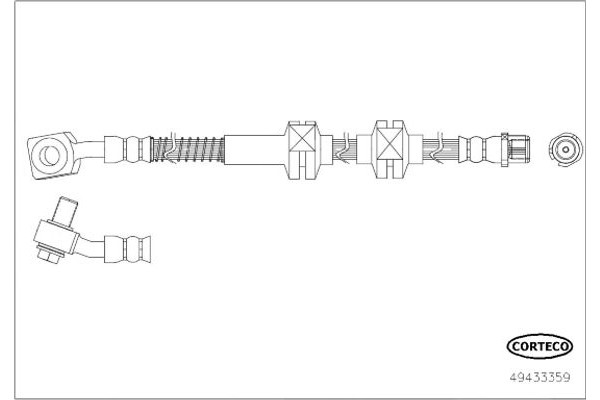 Corteco Ελαστικός Σωλήνας Φρένων - 49433359