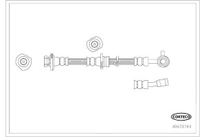 Corteco Ελαστικός Σωλήνας Φρένων - 49439744