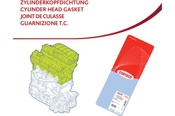 Corteco Φλάντζα, Κεφαλή Κυλίνδρου - 83403008