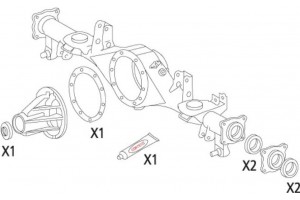 Corteco Σετ στεγανοπ., Διαφορικό - 19535847