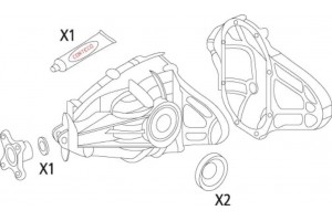 Corteco Σετ στεγανοπ., Διαφορικό - 19535935