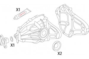 Corteco Σετ στεγανοπ., Διαφορικό - 19535935