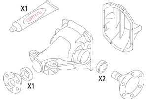 Corteco Σετ στεγανοπ., Διαφορικό - 19536139