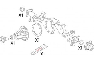 Corteco Σετ στεγανοπ., Διαφορικό - 19536236