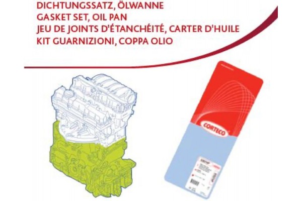 Corteco Σετ στεγανοπ., Στροφαλοθάλαμος - 427515P