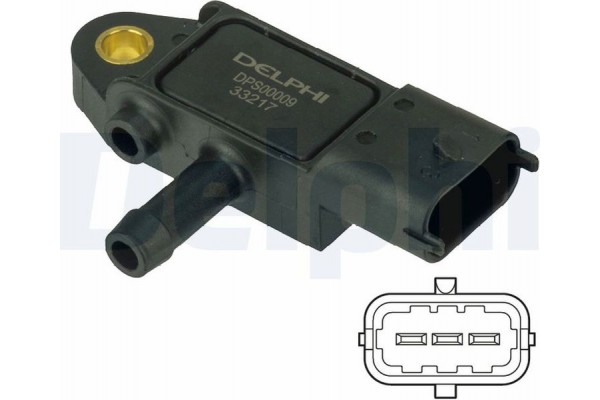 Delphi Αισθητήρας, Πίεση Καυσαερίων - DPS00009