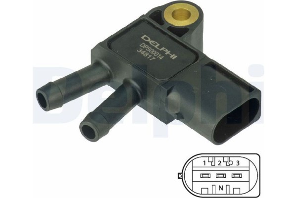 Delphi Αισθητήρας, Πίεση Καυσαερίων - DPS00014