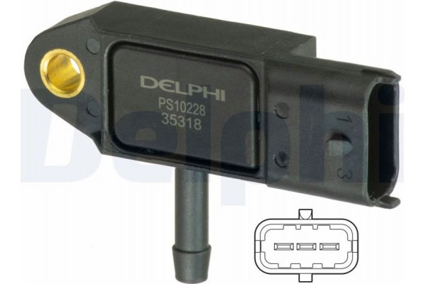 Delphi Aισθητήρας, Πίεση Υπερπλήρωσης - PS10228