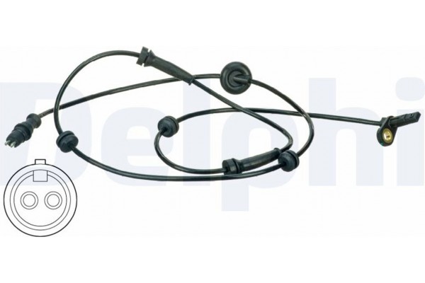 Delphi Αισθητήρας, Στροφές Τροχού - SS20482