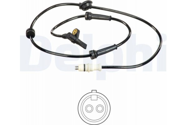 Delphi Αισθητήρας, Στροφές Τροχού - SS20577