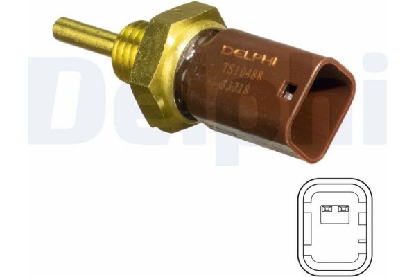 Delphi Αισθητήρας, θερμοκρ. Ψυκτικού Υγρού - TS10488