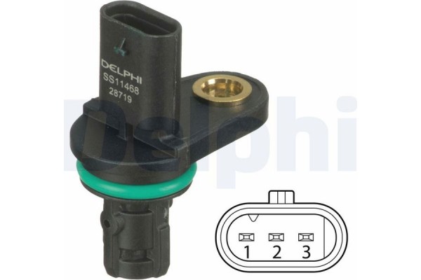 Delphi Αισθητήρας, Θέση εκκεντροφ. Άξονα - SS11468 Delphi Αισθητήρας, Θέση εκκεντροφ. Άξονα - SS11468