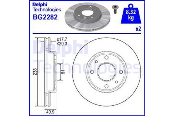 Delphi Δισκόπλακα - BG2282