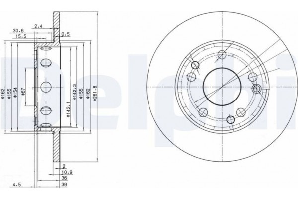 Delphi Δισκόπλακα - BG2288