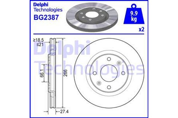 Delphi Δισκόπλακα - BG2387