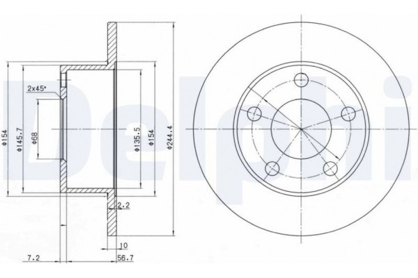 Delphi Δισκόπλακα - BG2746
