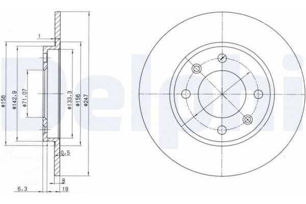 Delphi Δισκόπλακα - BG2800