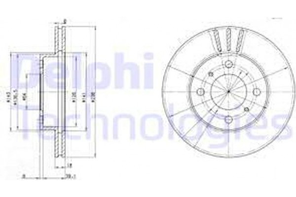 Delphi Δισκόπλακα - BG2810